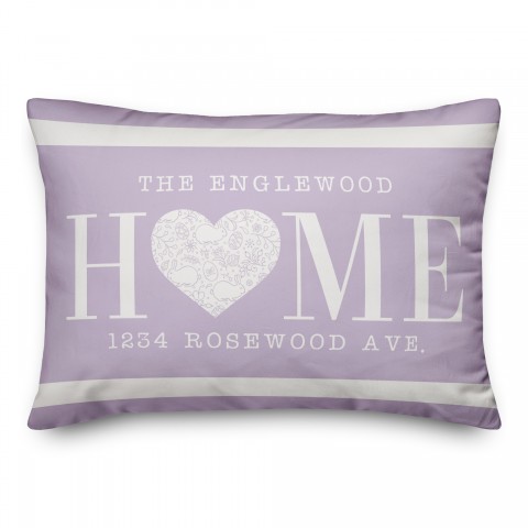 Home Heart Easter Personalized Personalized 14x20 Indoor / Outdoor Pillow