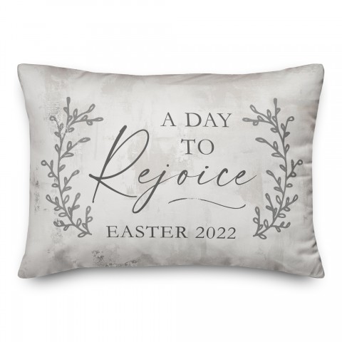 Day To Rejoice Easter Personalized 14x20 Indoor / Outdoor Pillow