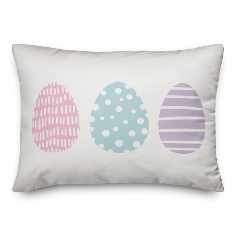 Tri Eggs 3 14x20 Indoor / Outdoor Pillow