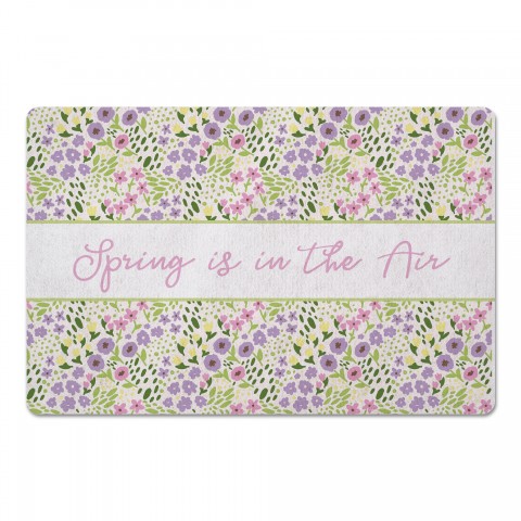 Whimsical Spring Floral 3 27x18 Floor Mat