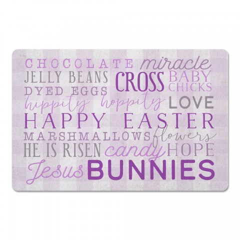 Easter Day Words 3 27x18 Floor Mat