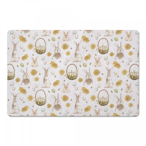 Easter Greetings Pattern Mat 27x18 Floor Mat