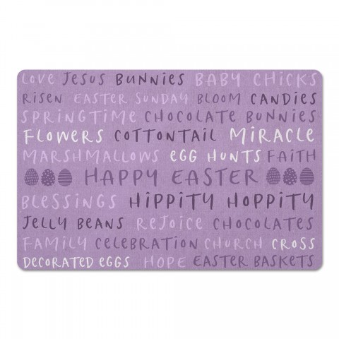 Easter Stuff Purples Mat 27x18 Floor Mat