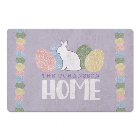 Home Easter Eggs Mat Personalized 27x18 Floor Mat