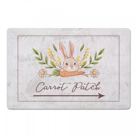 Bunny And Carrot Mat 27x18 Floor Mat