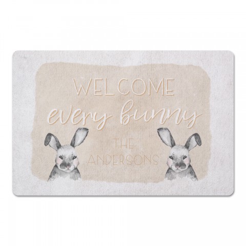 Welcome Every Bunny Mat 27x18 Floor Mat
