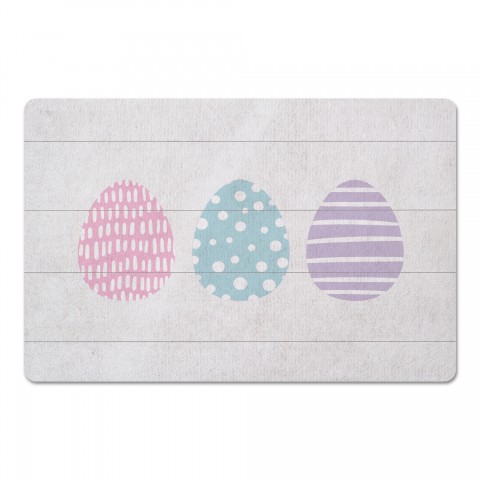 Tri Eggs Mat 27x18 Floor Mat