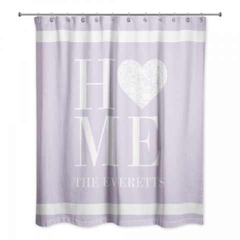 Home Heart Easter Shower Curtain Personalized 71x74 Shower Curtain