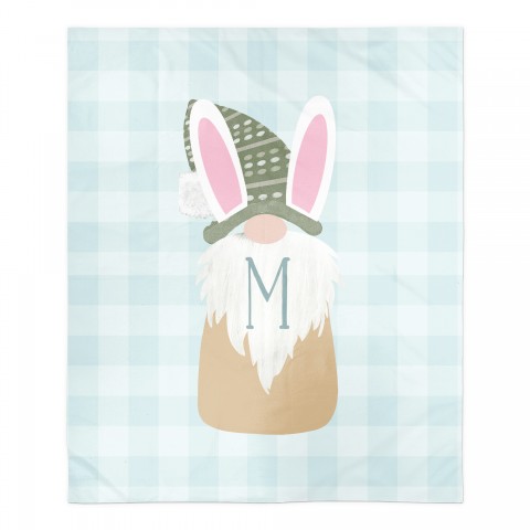 Bunny Gnome Blanket Personalized 50x60 Sherpa Fleece Blanket