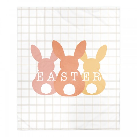 Easter Bunny Lineup Blanket 50x60 Sherpa Fleece Blanket
