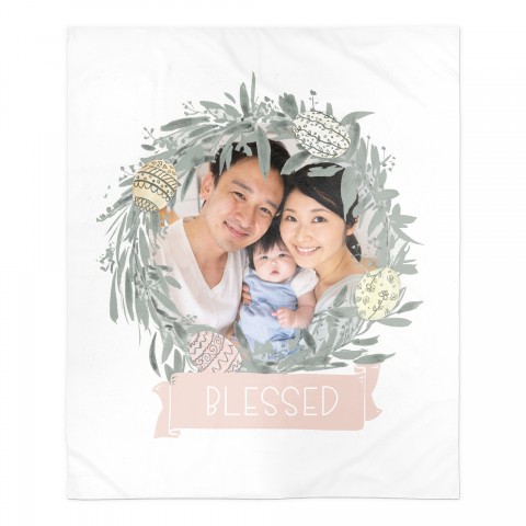 Blessed Easter Blanket Personalized 50x60 Sherpa Fleece Blanket