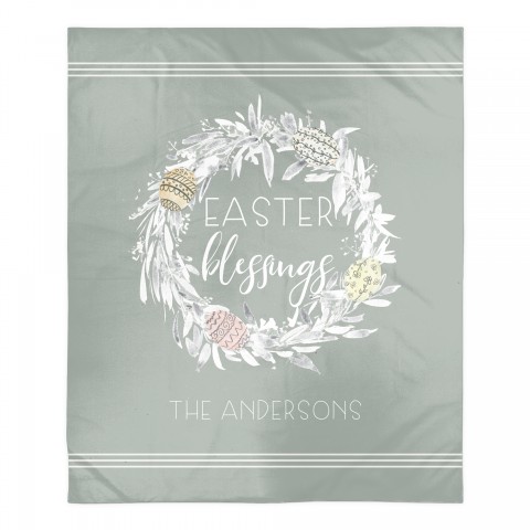 Easter Blessings Blanket Personalized 50x60 Sherpa Fleece Blanket