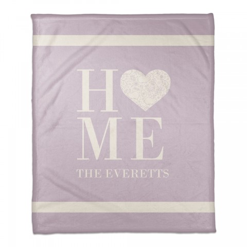 Home Heart Easter Blanket Personalized 50x60 Sherpa Fleece Blanket