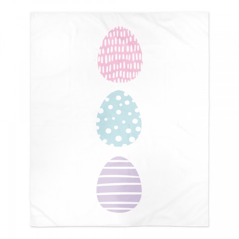 Tri Eggs Blanket 50x60 Sherpa Fleece Blanket