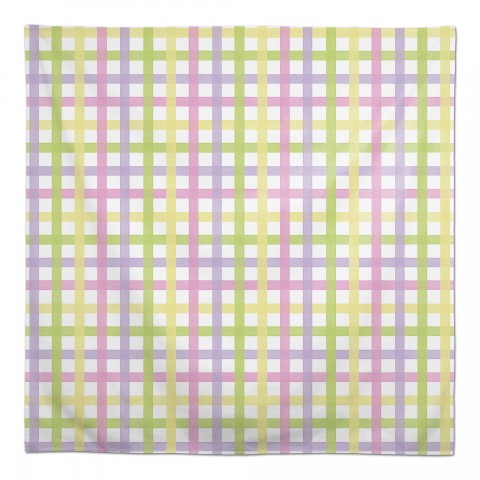 Pastel Plaid 1 58x58 Tablecloth