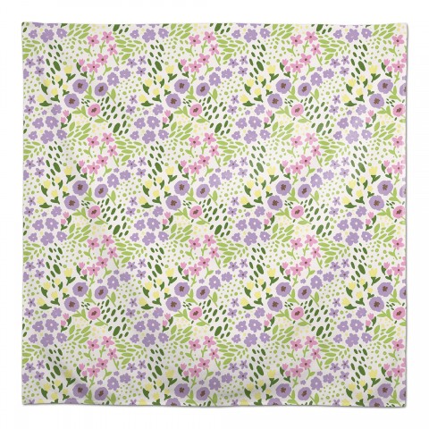 Whimsical Spring Floral 1 58x58 Tablecloth