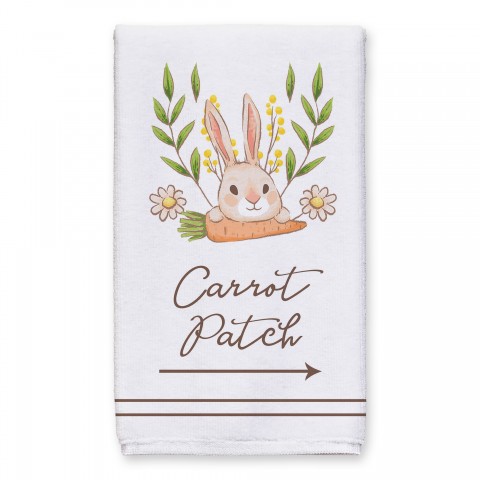 Bunny Carrot Patch Towel 16x25 Towel