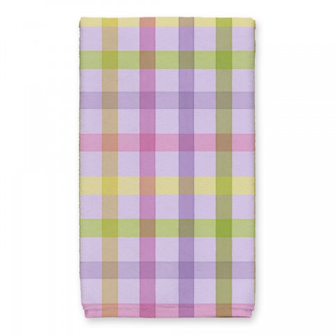 Pastel Purple Plaid Towel 16x25 Towel