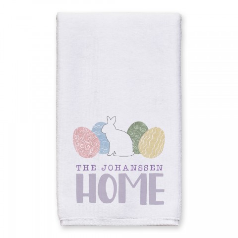 Home Easter Eggs Towel Personalized 16x25 Towel