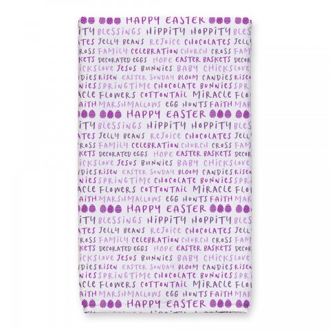 Easter Stuff Purples Towel 16x25 Towel