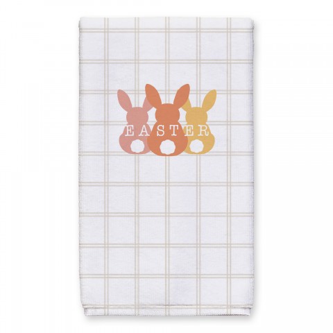 Easter Bunny Lineup Towel 16x25 Towel