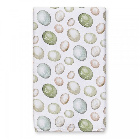 White Easter Egg Pattern Towel 16x25 Towel