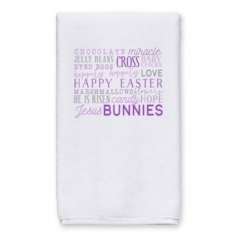 Easter Day Words Towel 16x25 Towel