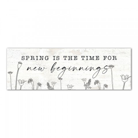 Spring Time New Beginnings 12x36 Canvas Wall Art