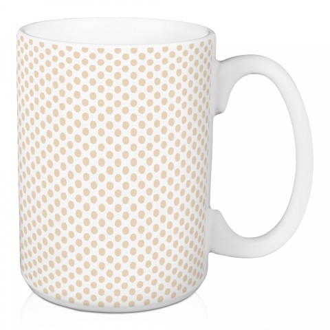 Neutral Dot Pattern Mug 15 oz Mug
