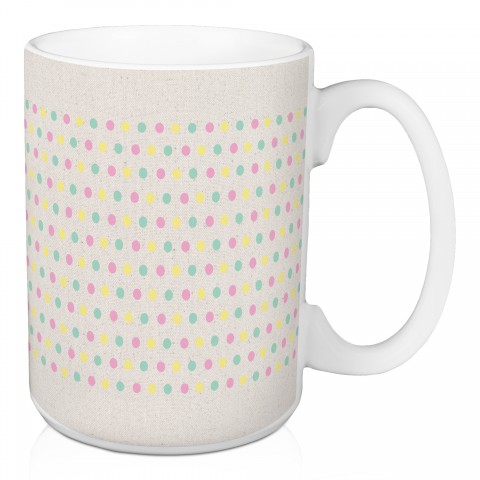 Pastel Dots Mug 15 oz Mug