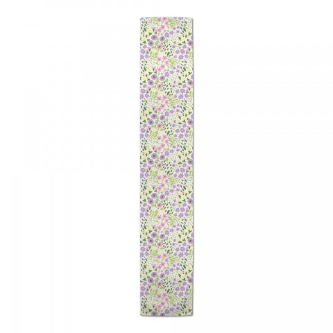 Whimsical Spring Floral Runner 2 16x90 Cotton Twill Runner