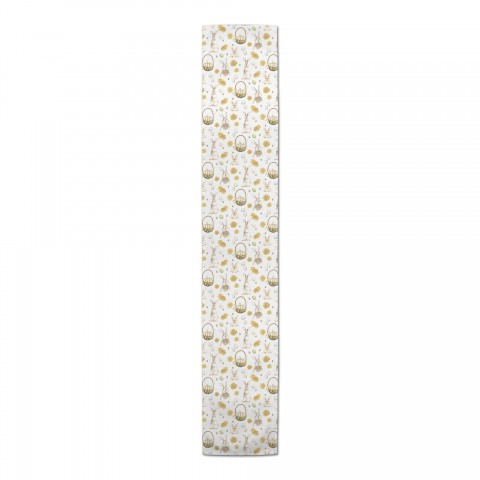 Easter Greetings Pattern Runner 2 16x90 Cotton Twill Runner