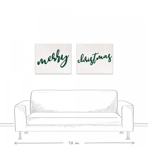 Simple Merry 2 20x24 Canvas Wall Art