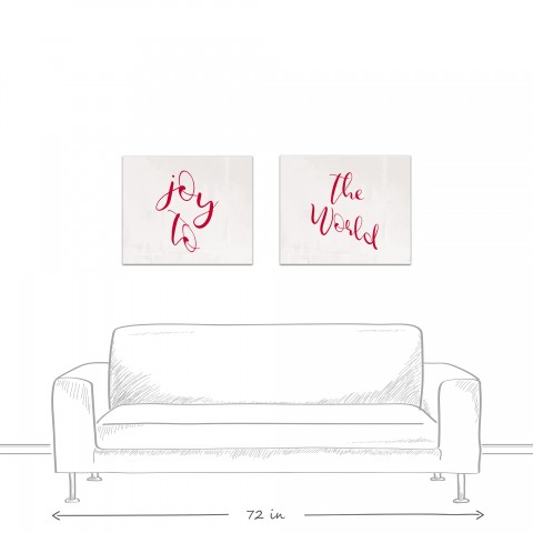 Joy To Red 2 20x24 Canvas Wall Art