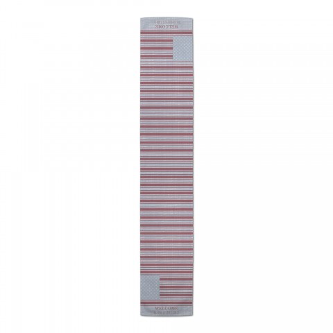 Welcome Flag Personalized 16x90 Cotton Twill Runner