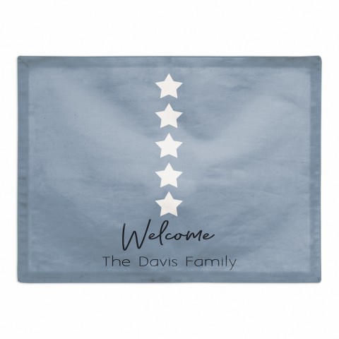 Welcome Stars Personalized 18x14 Cotton Twill Placemat