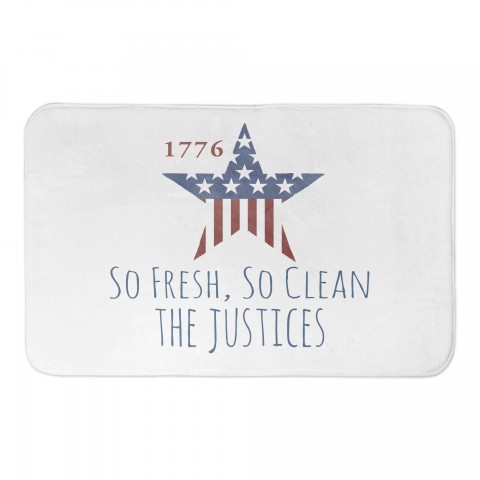 1776 Star Personalized 34x21 Bath Mat