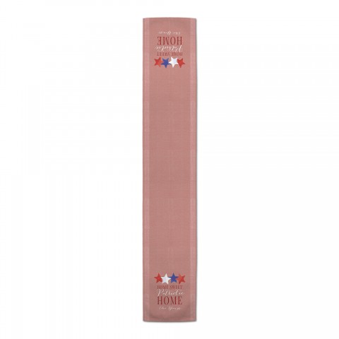 Home Sweet Patriotic Home Personalized 16x72 Cotton Twill Runner