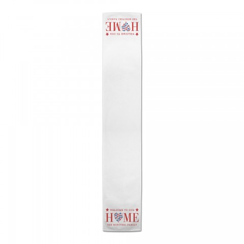 Welcome to Our Home Personalized 16x90 Cotton Twill Runner