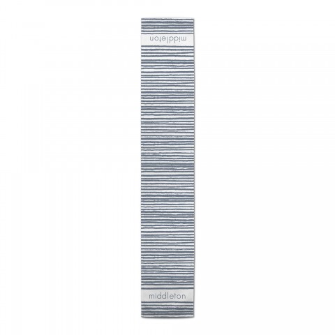 Abstract Navy Stripes Personalized 16x90 Cotton Twill Runner
