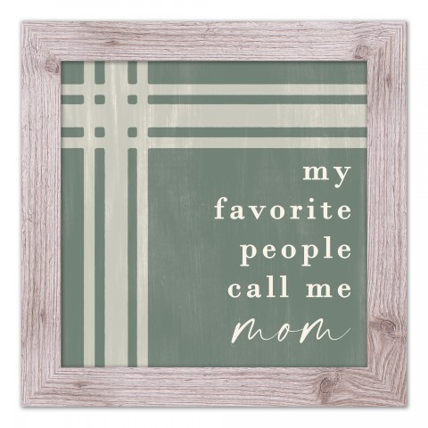 My Favorite People Call Me Personalized 16x16 Western White Framed Print
