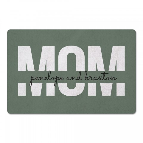 Mom Children Names Personalized 27x18 Floor Mat