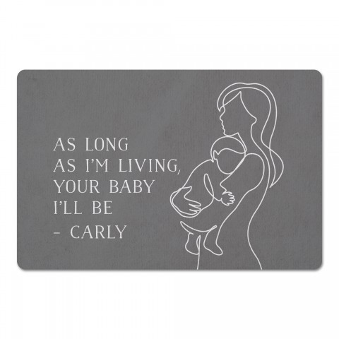 Your Baby I'll Be Personalized 27x18 Floor Mat