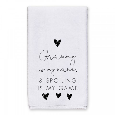 Spoiling is My Game Personalized 16x25 Towel