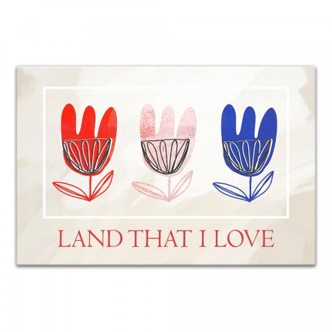 Tulip Land That I Love 11x14 Canvas Wall Art