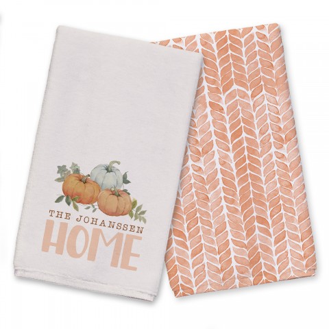 Pumpkin Home Personalized  Towel Set