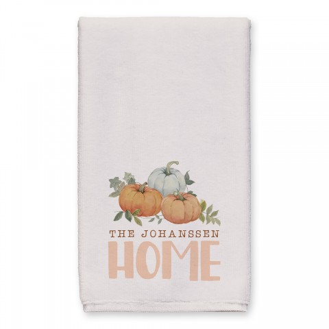 Pumpkin Home Personalized 16x25 Towel