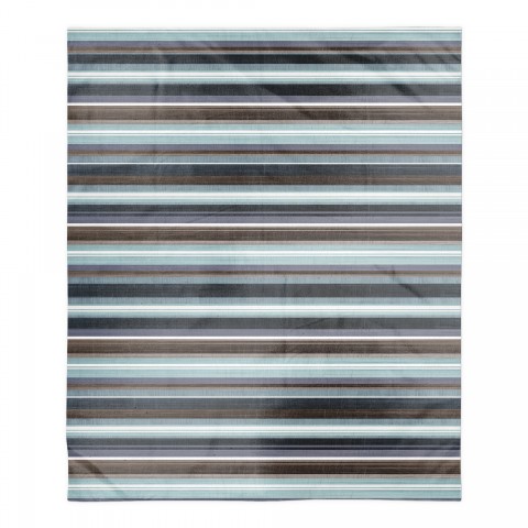Brown Indigo Stripes 50 x 60 Sherpa Fleece Blanket