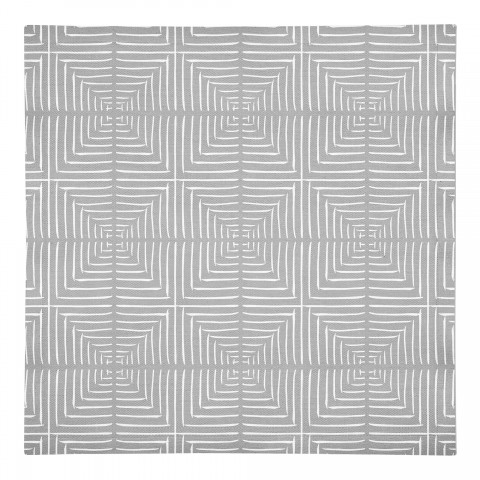 Gray Geo Diamonds 10 x 10 Cotton Twill Napkin