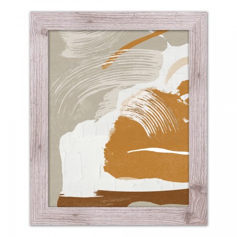 Fall Abstract 16 x 20 Western White Framed Print